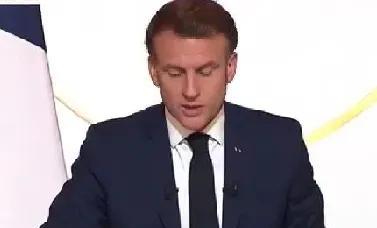 马克龙： 我已经表明了承认巴勒斯坦国的决心，这是绝对的，是一个主权决定。
如果以