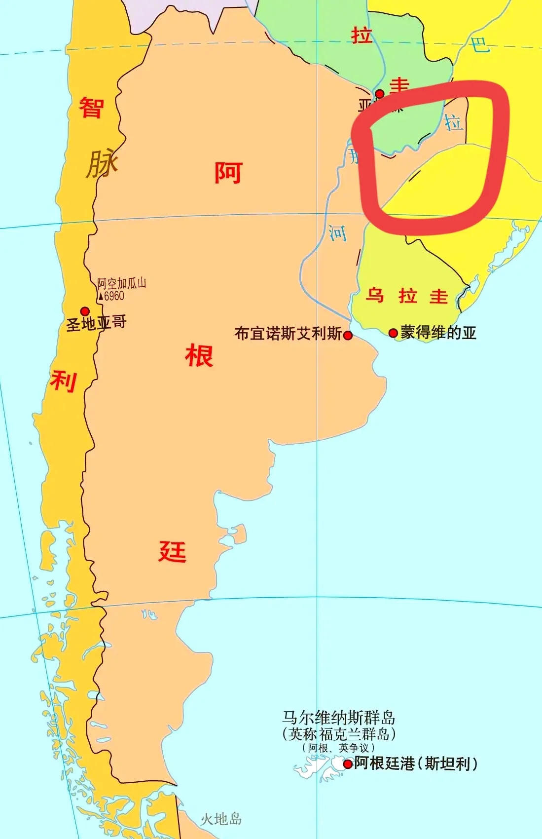 阿根廷的领土为何如此独特？
阿根廷的领土划分非常独特，虽然大部分地区的边界较为规