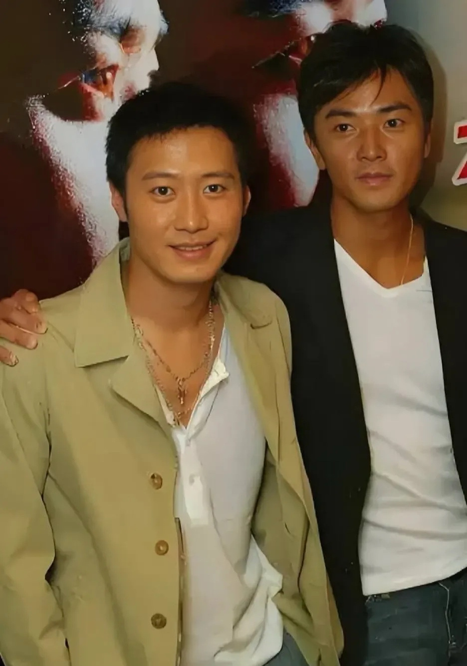 黎明与郑伊健的旧照，那时候两人都还是帅小伙