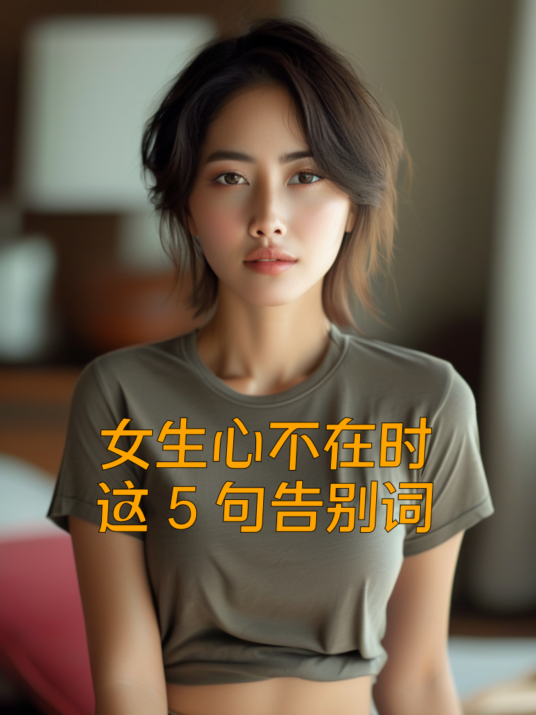 女生心不在时，这5句告别词