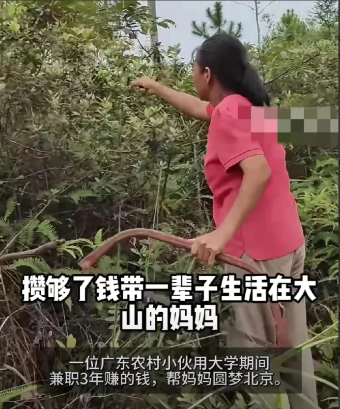 再不带她去她就老了！广东清远一位农村小伙，利用大学三年兼职赚钱，终于在毕业之前攥
