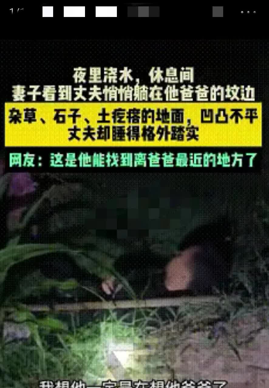 刚刷到河北这对夫妻的事儿，眼眶一下就热了。
 
大半夜两口子在地里浇地，歇脚