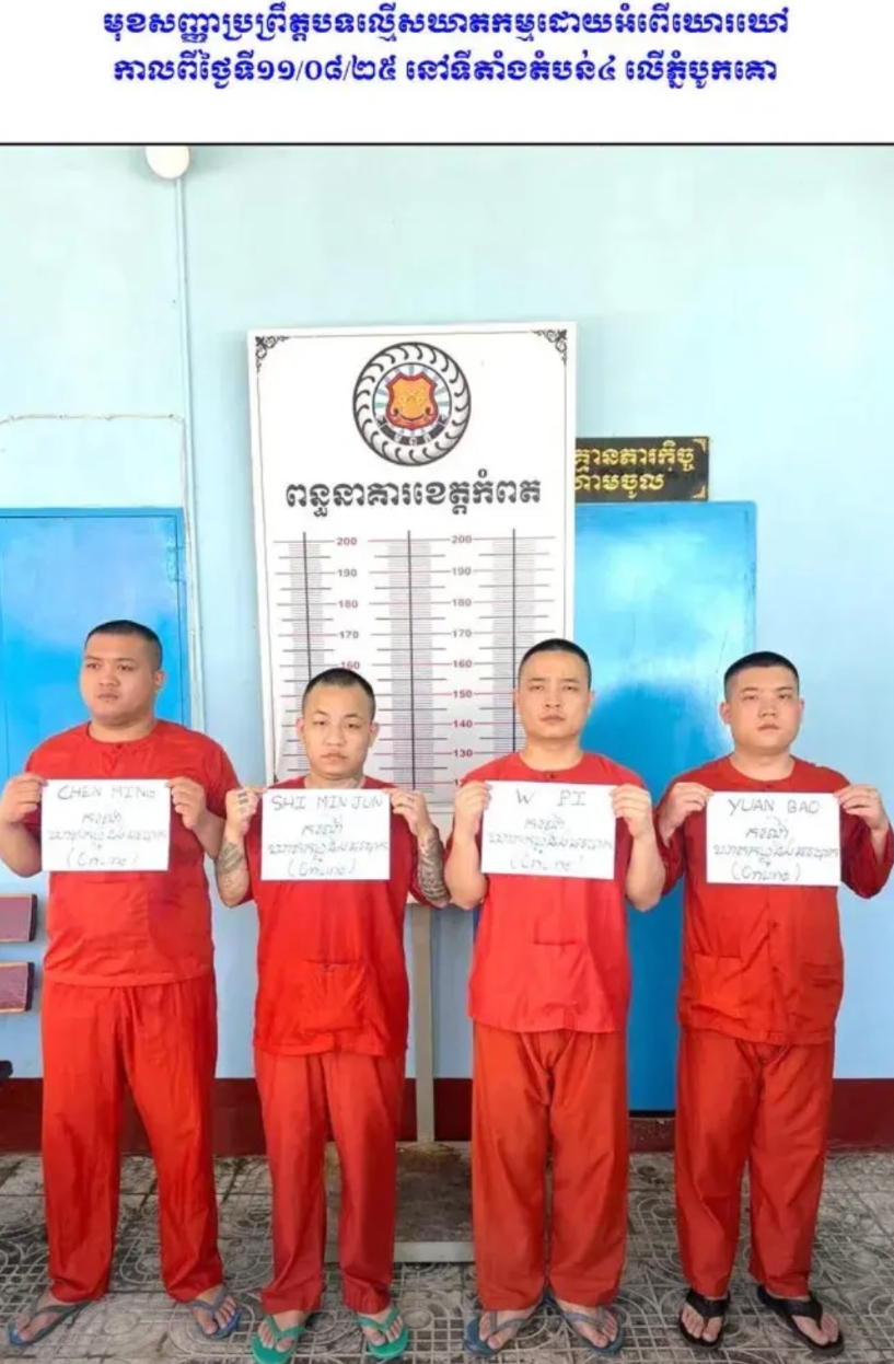 12名涉嫌网络诈骗和谋杀的中国籍嫌疑人在柬埔寨被捕！
根据柬埔寨政府的一份报告，