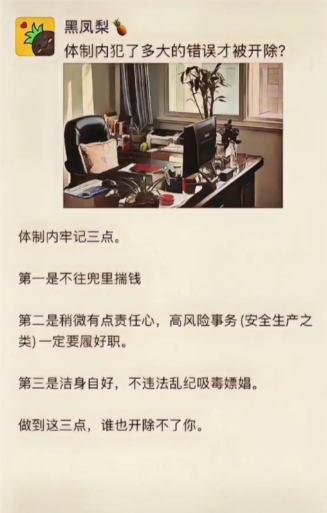 体制内犯多大错误才被开除