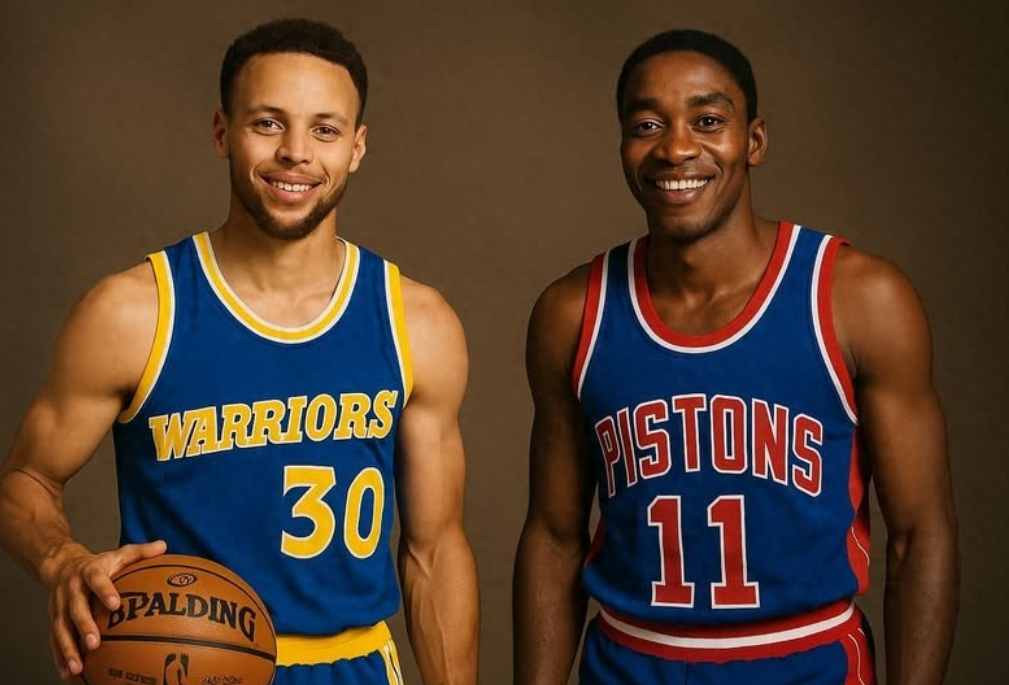 活塞队传奇球星“微笑刺客”伊塞亚-托马斯在节目中谈到了勇士球星斯蒂芬-库里，他表