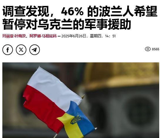 这是一个非常有意思的数据，据波兰国内一些媒体机构进行的调查显示，有46%的波兰人