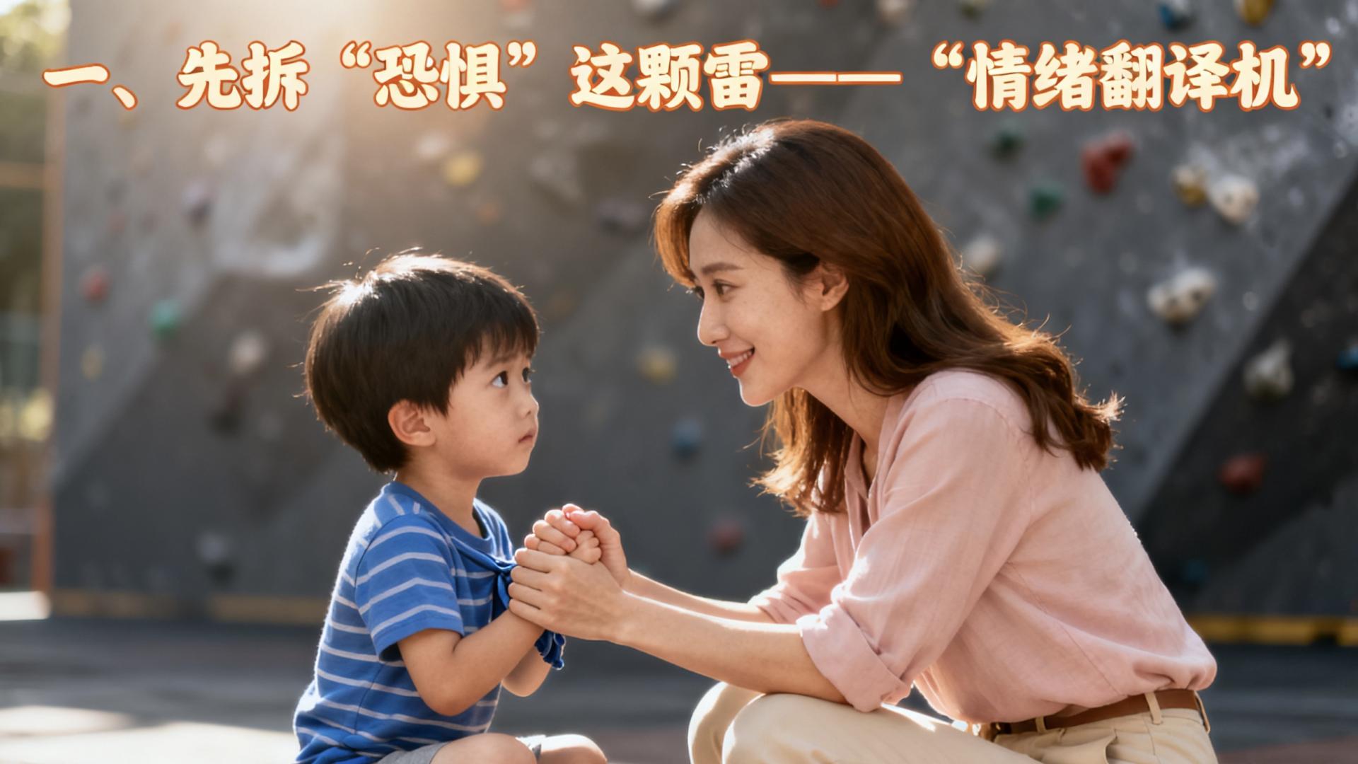 “妈妈，我怕！”——三步把“胆小鬼”变成“探险家”