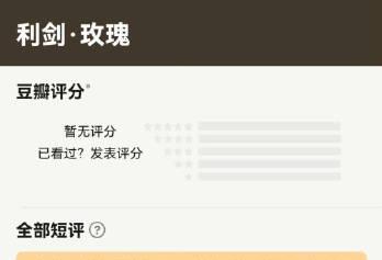 迪丽热巴的《利剑玫瑰》豆瓣评论存在异常， 正在处理中