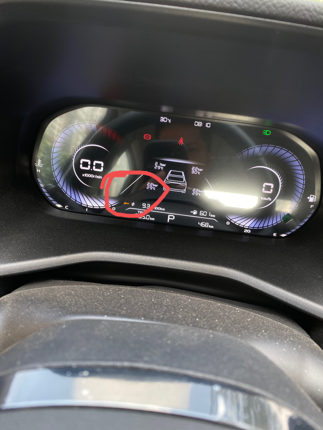 23款帝豪
刚打火启动的时候有这个红色扳手是什么意思？以前没有的。