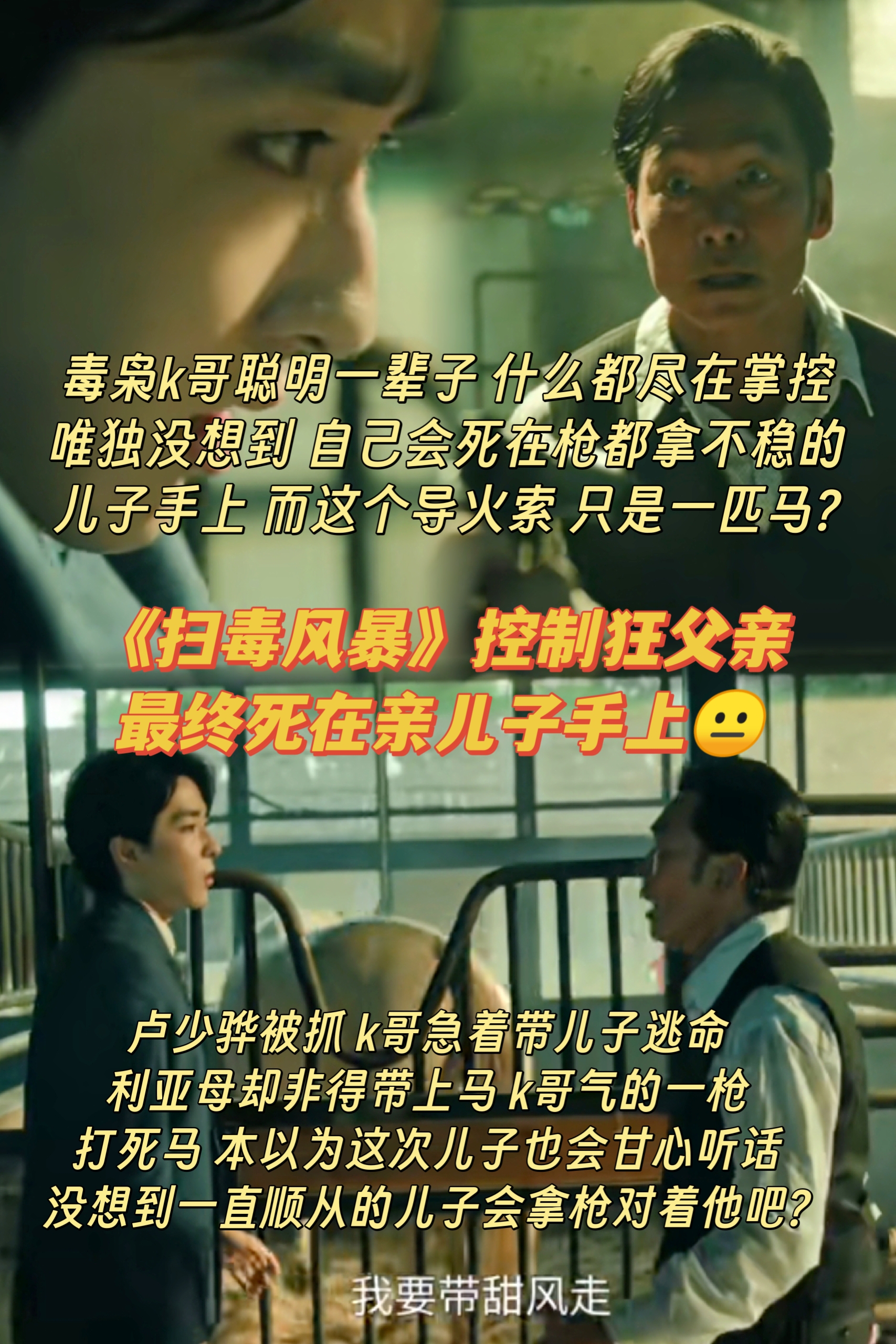 《扫毒风暴》控制狂父亲最终死在亲儿子手上