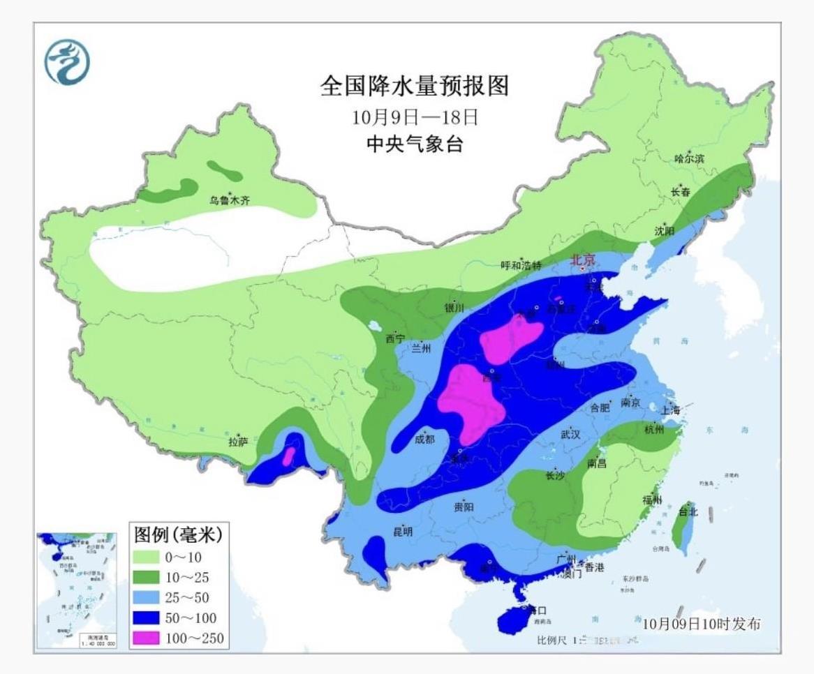 【中期天气预报】展望未来十天来看 14号之前，影响我国冷空气强度偏弱，南下无力，