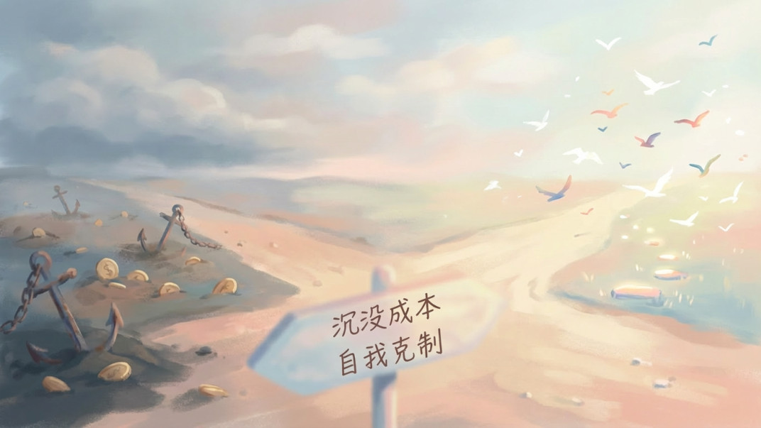 心理学上有个词叫：沉没成本谬误（成年人最厉害的自律，就是及时止损）