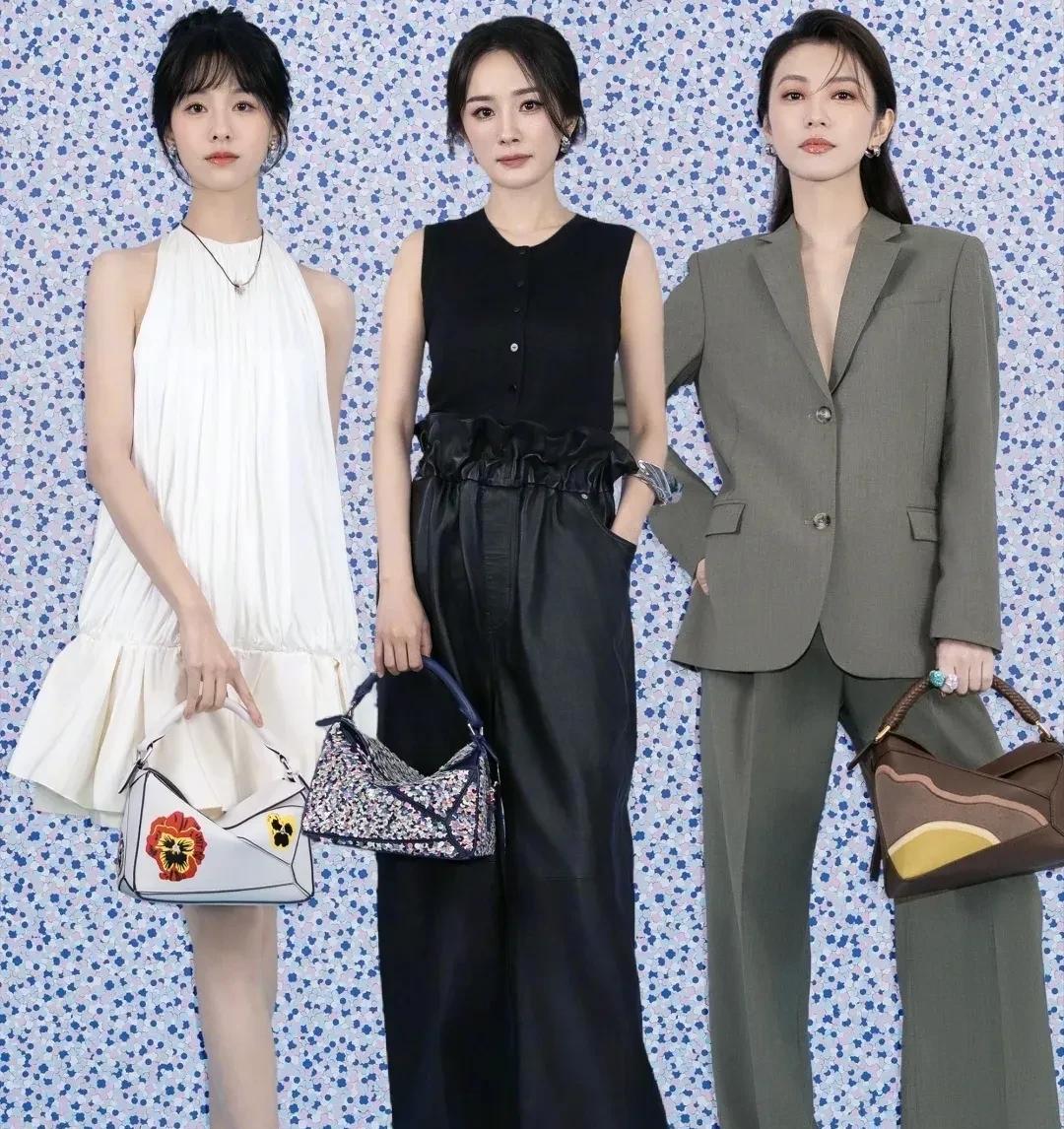 李云霄、杨幂、陈都灵同框的画面
真是美翻了
第一眼看上去
李云霄的美直击人心
不