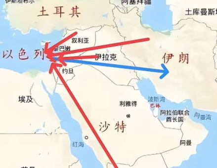 以色列为何跨国袭击伊朗？

看地图，以色列与伊朗间隔多国，那么为什么可长驱直入袭
