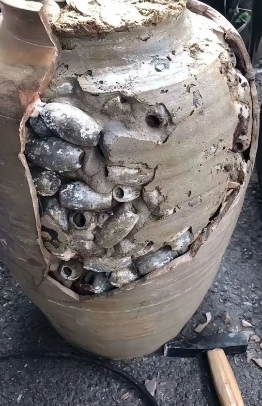 老家后院翻新看到的，这是啥?