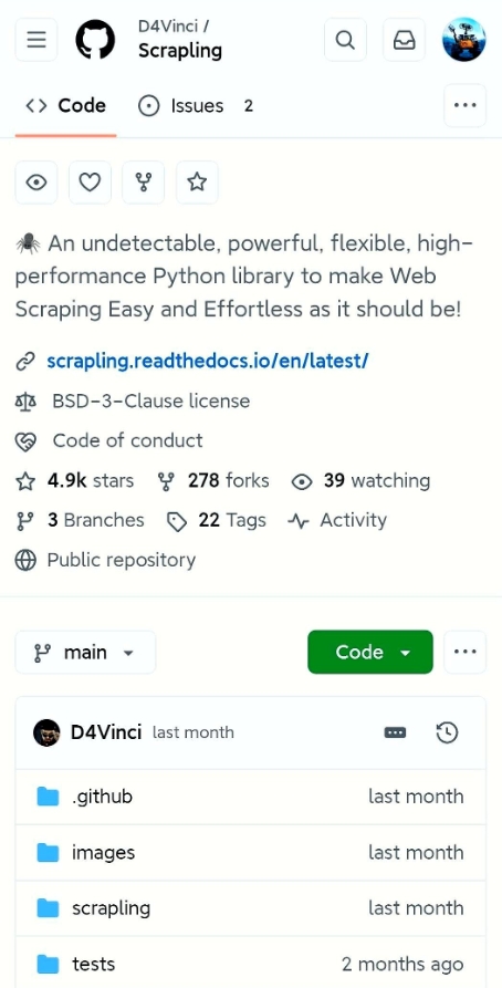 Scrapling这个Python库最近在GitHub火得不行！
作为专门搞网页