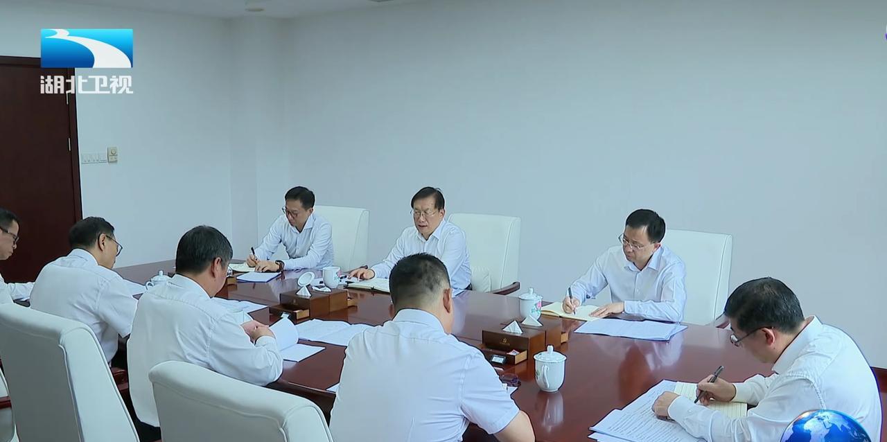 6月19日。湖北省领导会见三峡集团董事长刘伟平一行，研究三峡水运新通道筹建工作，