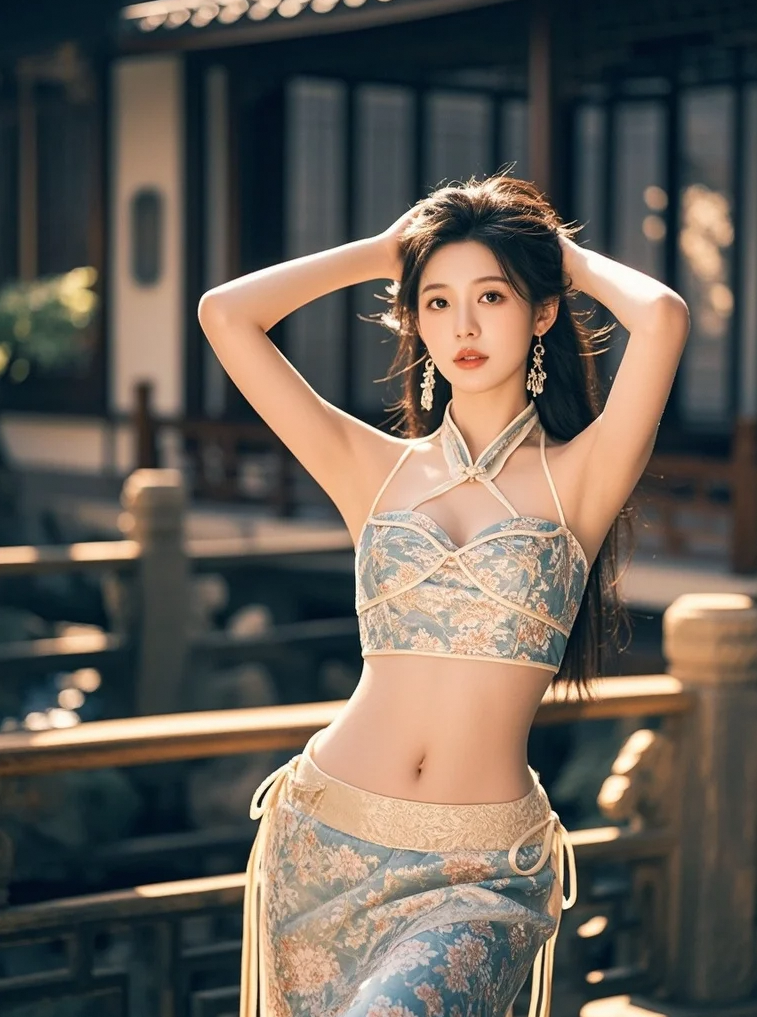 红墙锁春深，胭脂泪尽无人问，一曲霓裳断愁肠