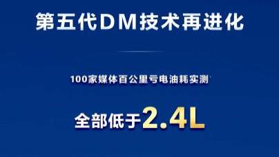 比亚迪第五代DM技术亏电油耗低至2.6L，正式开启OTA推送