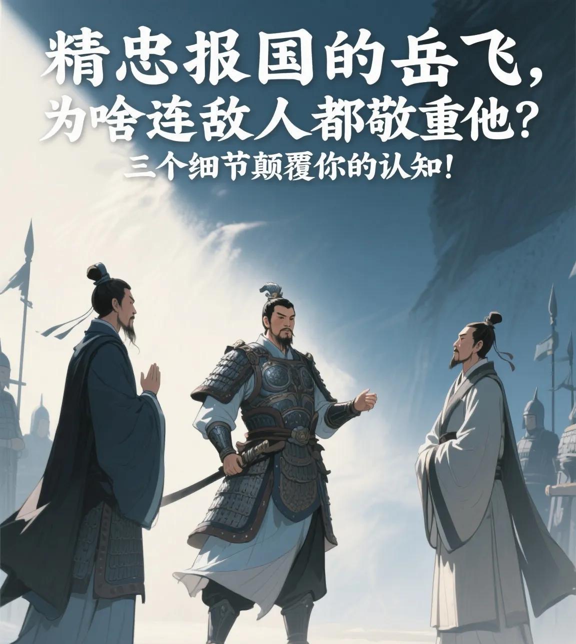 精忠报国的岳飞，为啥连敌人都敬重他？三个细节颠覆你的认知！
“岳飞真的是被秦桧害