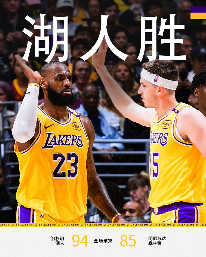 拳拳到肉，湖人战胜森林狼！