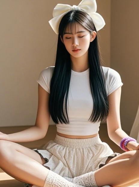 少妇瑜伽身姿曼妙 这柔韧度你打几分