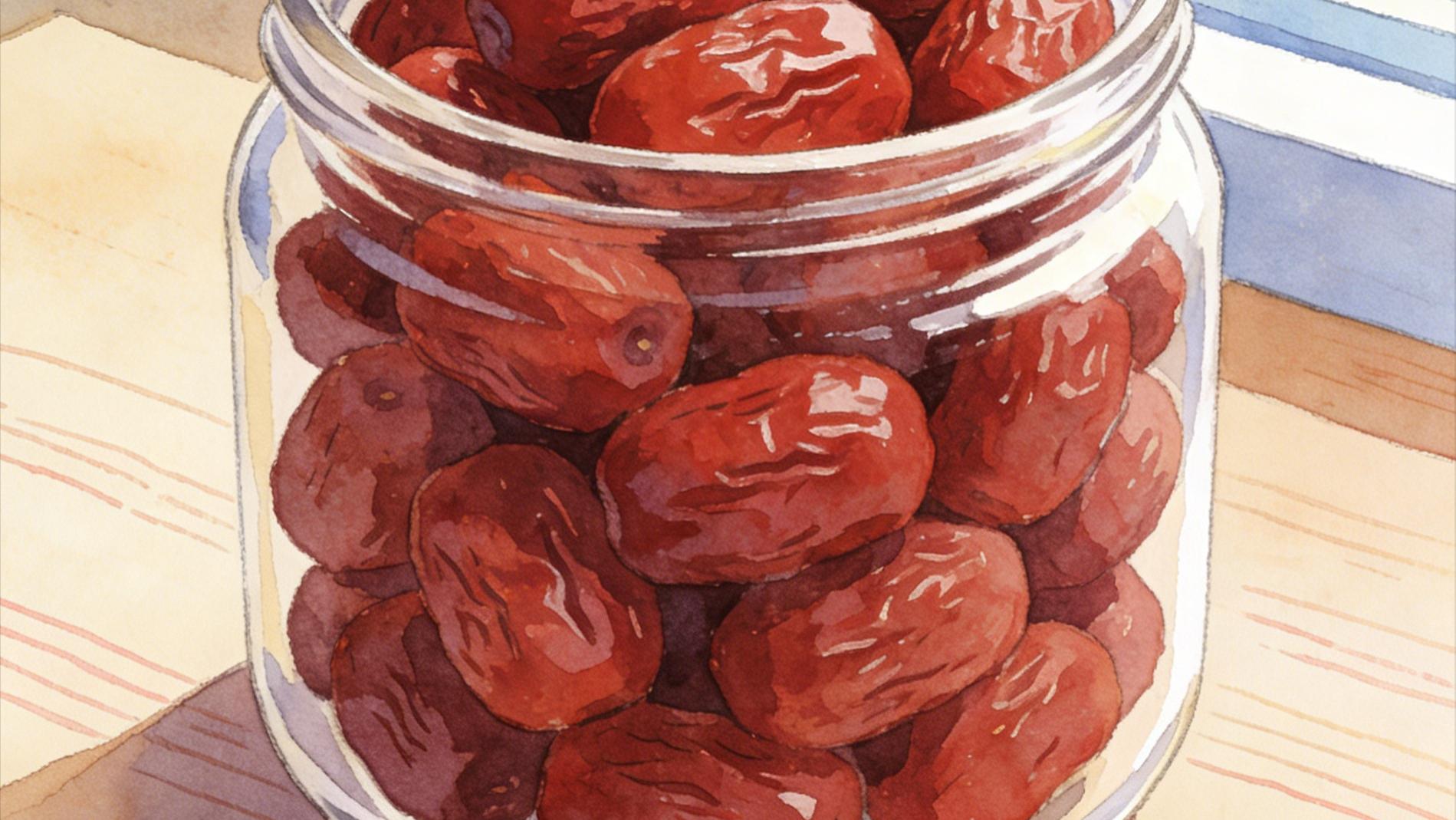 案头红枣里的独处微光