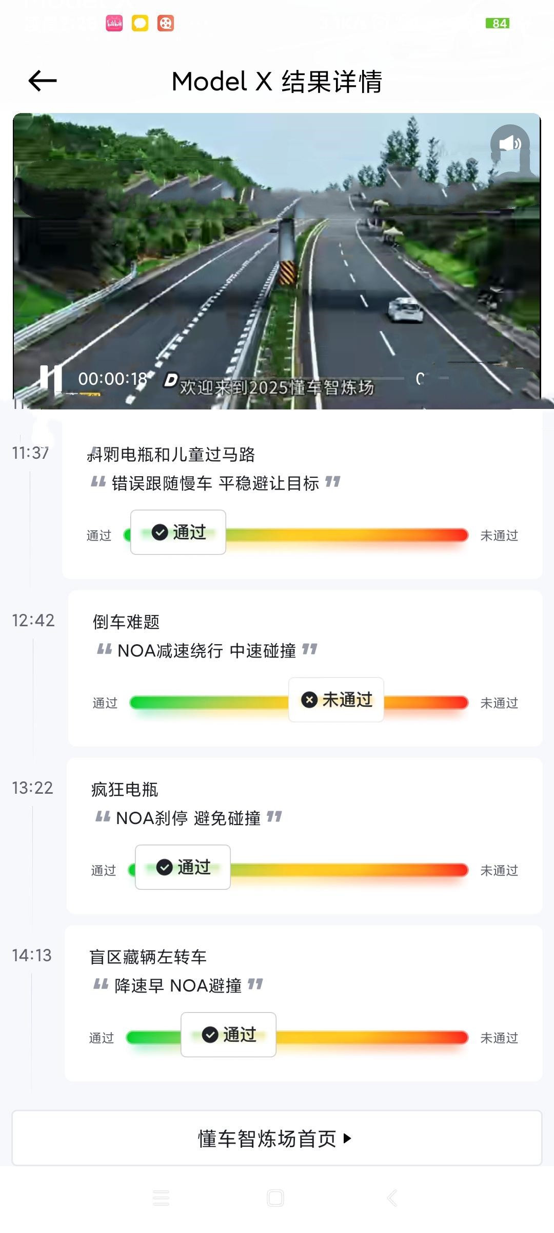 特斯拉也不能通过全项，所有智驾车企一窝端