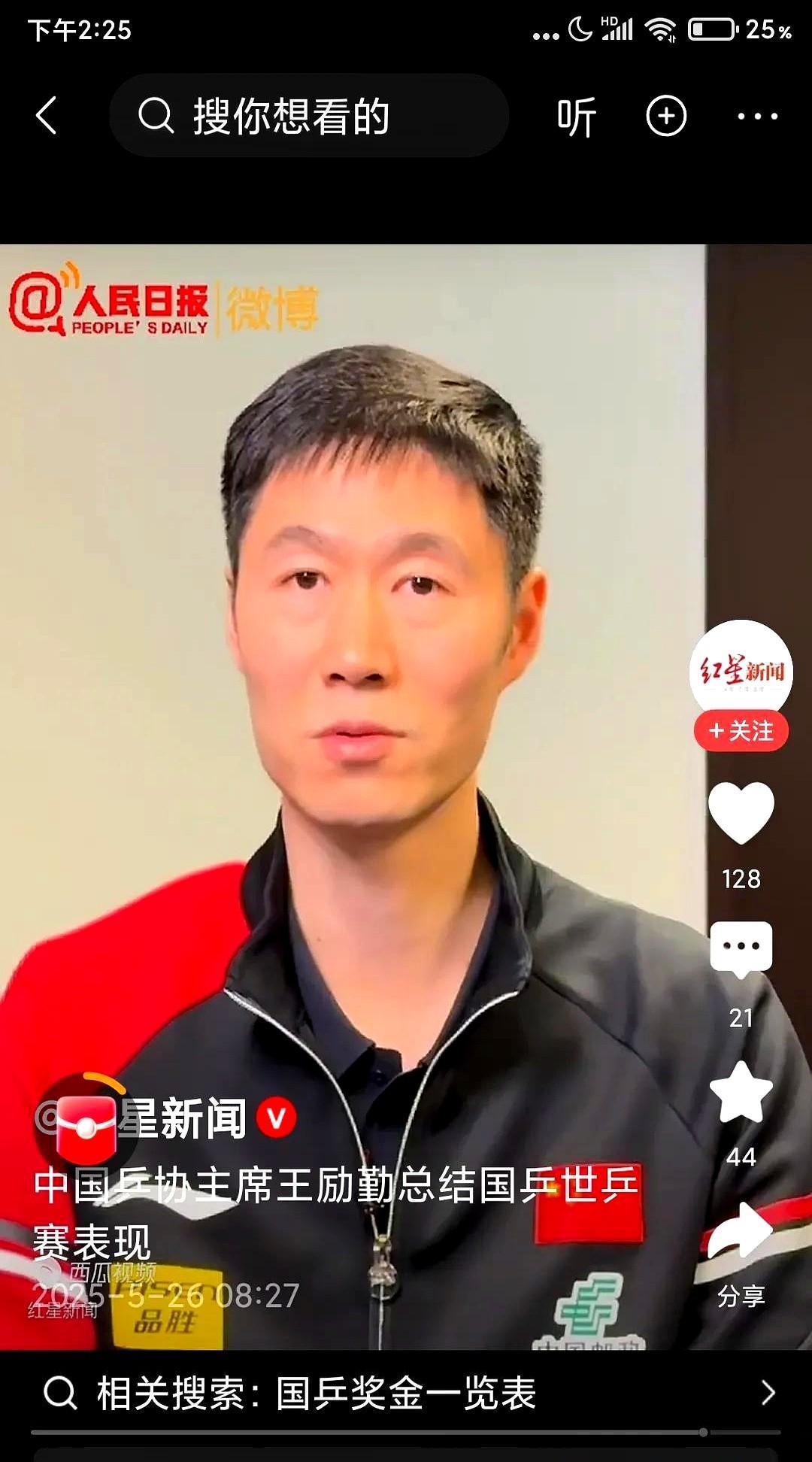 听完王励勤讲话，他说重点培养新人，能打外战的新人。
说到打外战的本事，突然想起林