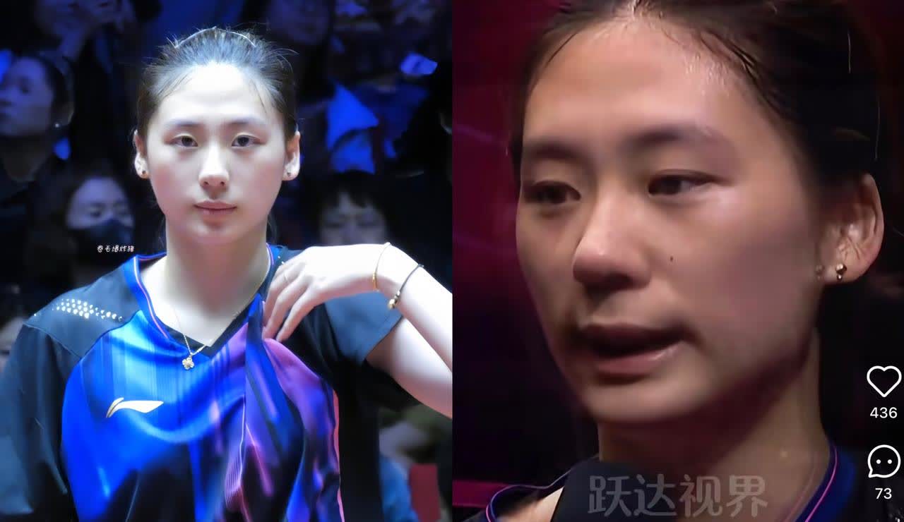 马琳看到了，陈熠希望又落空了……
原本陈熠想女单1/8决赛能再与张本美和交手比