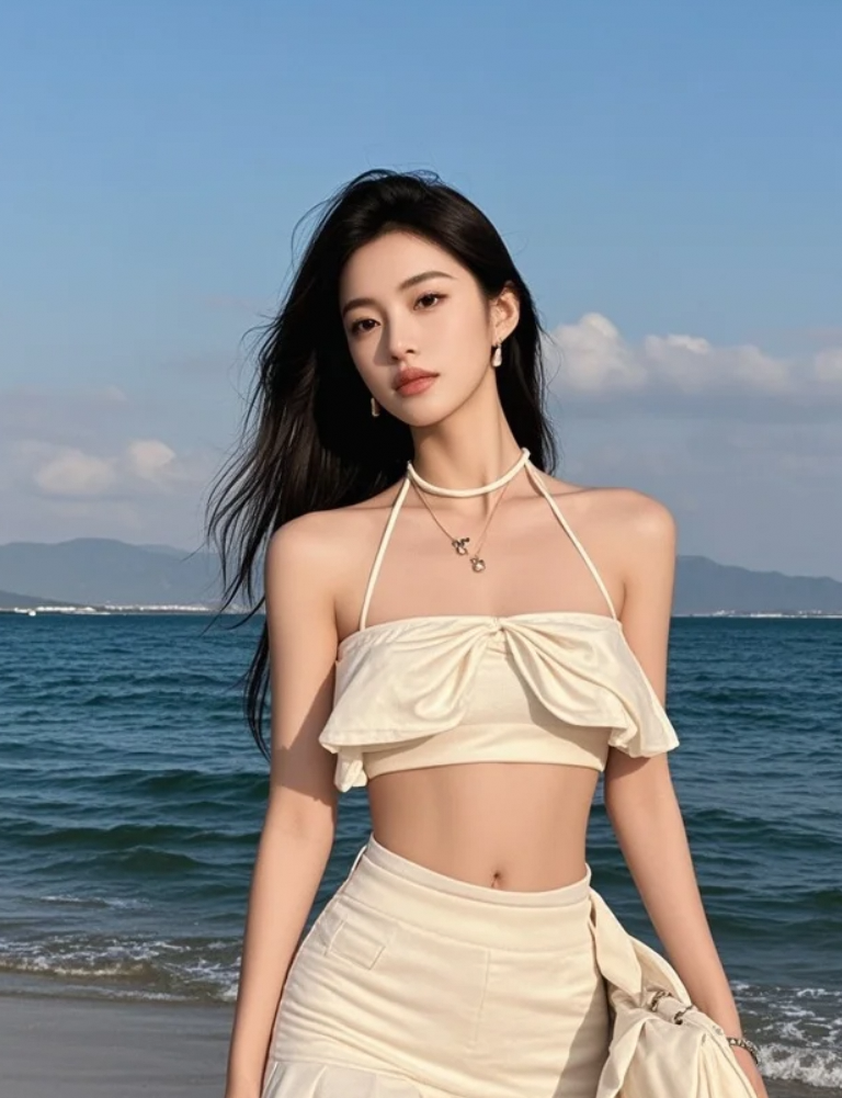 她的背影，比晚霞更令人心醉