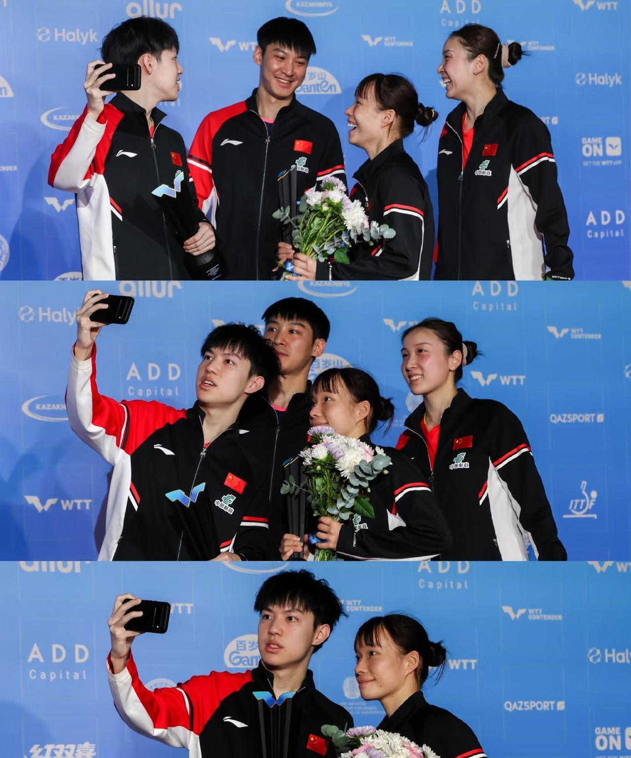 石洵瑶/钱天一0:3佐藤瞳/桥本帆乃香
5:11，4:11，6:11
袁励岑/徐