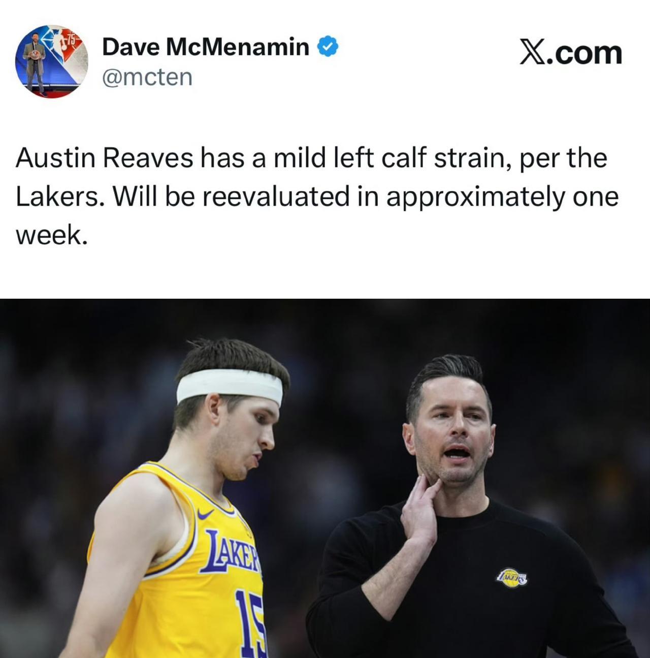 让打替补？里夫斯左小腿拉伤伤停一周示威！
一开始输球里奇保罗就说该让里夫斯替补，