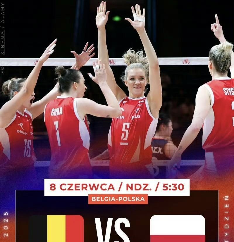 北京站，波兰女排3-0比利时女排（25-11 25-15 27-25），波兰女排