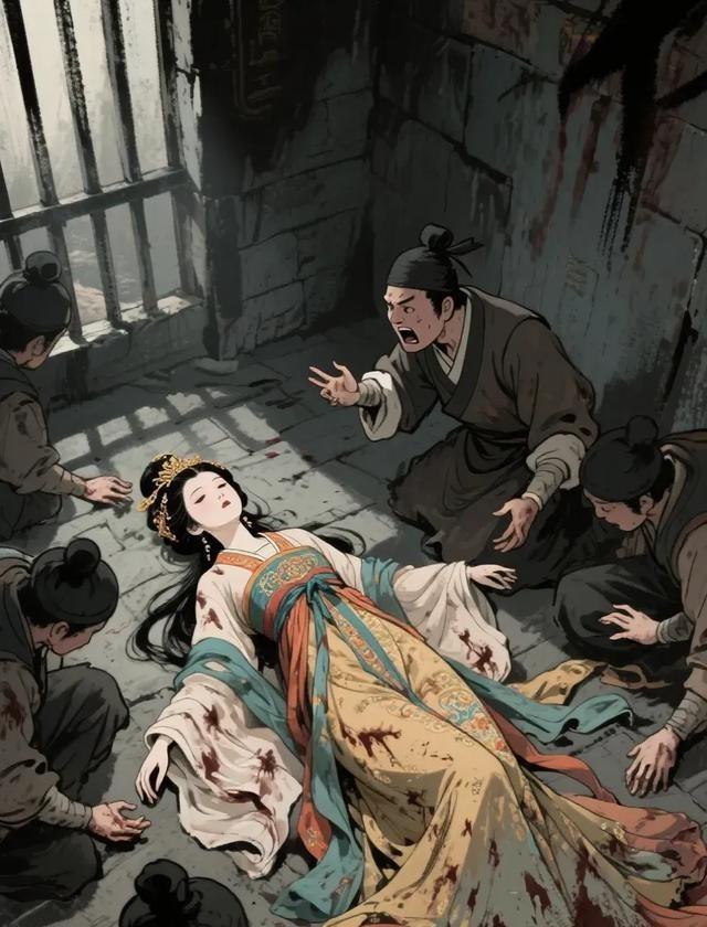 公元501年，一美人在狱中死去，狱卒们在收殓她的尸体时竟然忍不住诱惑，不停地对尸