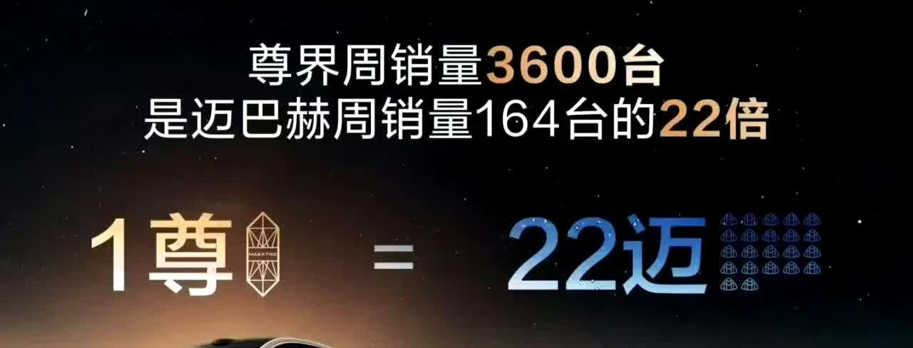 这到底是谁做的热搜，都上B站了。尊界作为一款新发布的产品，自然要比迈巴赫这个老款