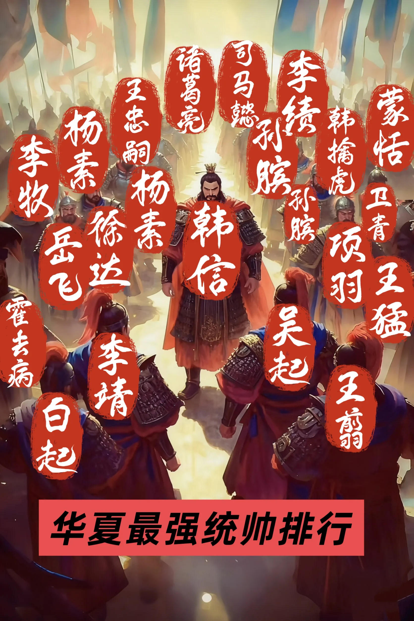 历代最强统帅合集：这些 “运筹王者” 是否少了谁？