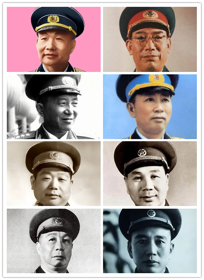 建国之初，八大军种兵种司令员，能认出他们都是谁吗？
