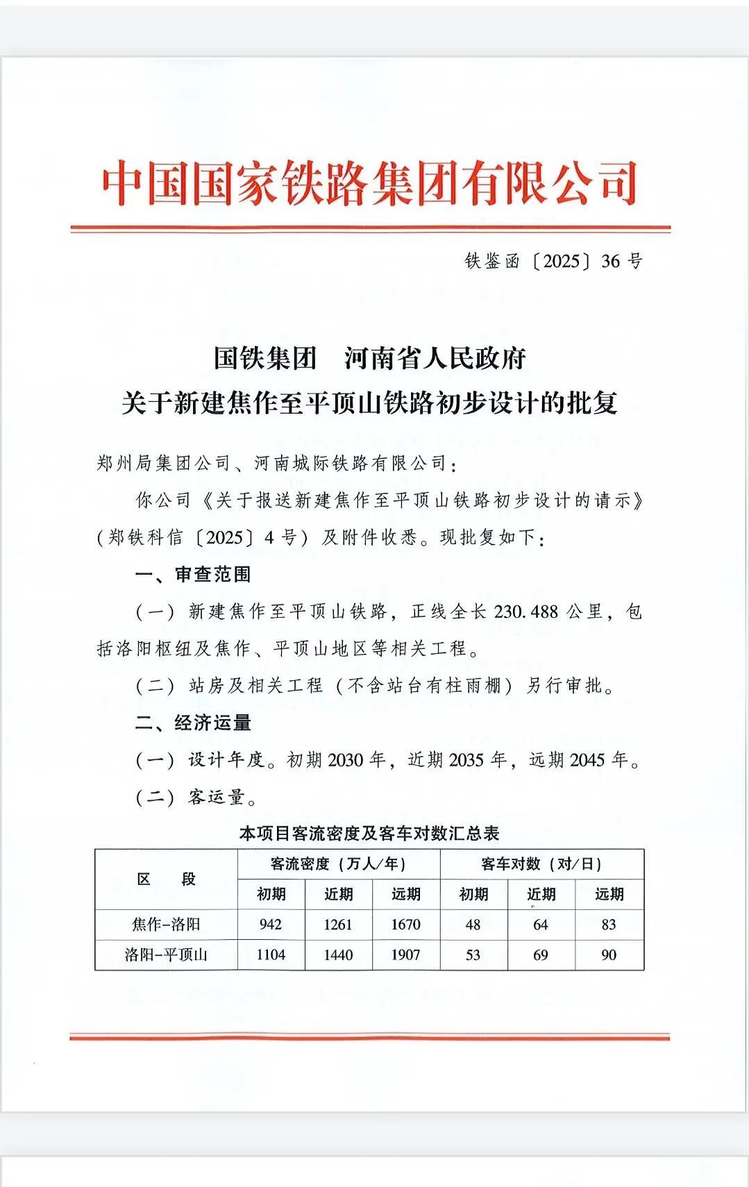 国铁集团关于焦洛平高铁的初步设计文件流传出来了。
可以看出来郑州铁路局和河南铁建