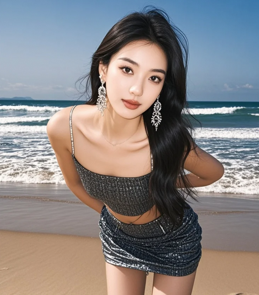 日落时分的她情绪泛滥。