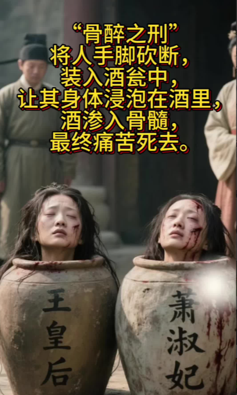 骨醉之刑。
将人手脚砍断，装入酒瓮中，让其身体浸泡在酒里，酒渗入骨髓，最终痛苦死