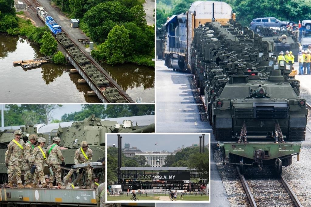 为了给特朗普庆生，美国阅兵式将出现2头骡子？

6月14日的美国阅兵日已经近在眼