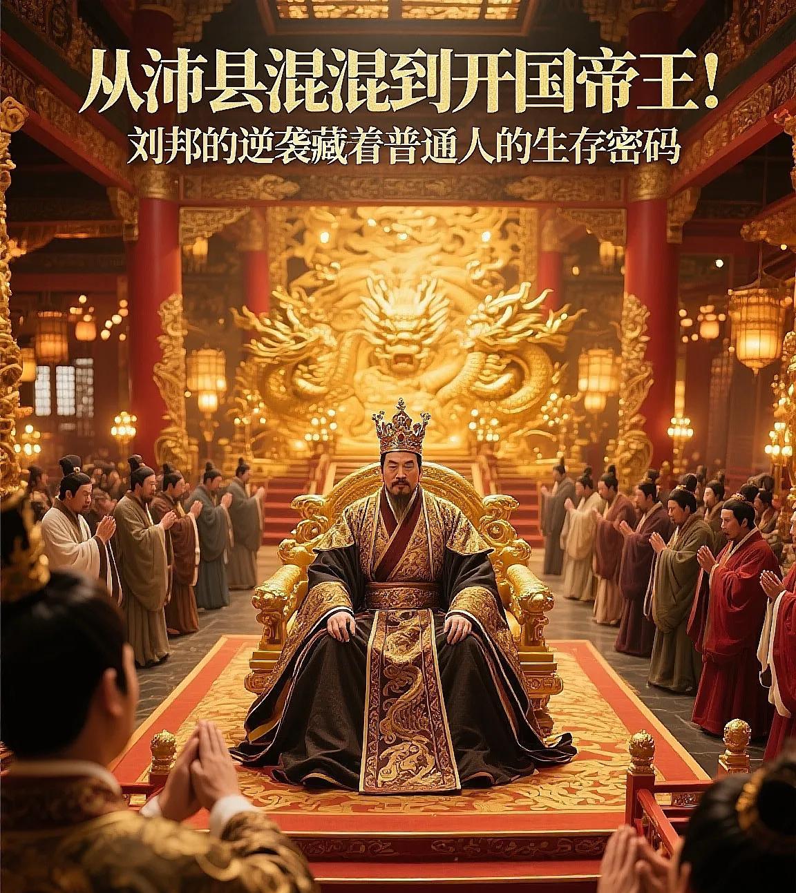 从沛县混混到开国帝王！刘邦的逆袭藏着普通人的生存密码！
历史长河中总有些瞬间永恒