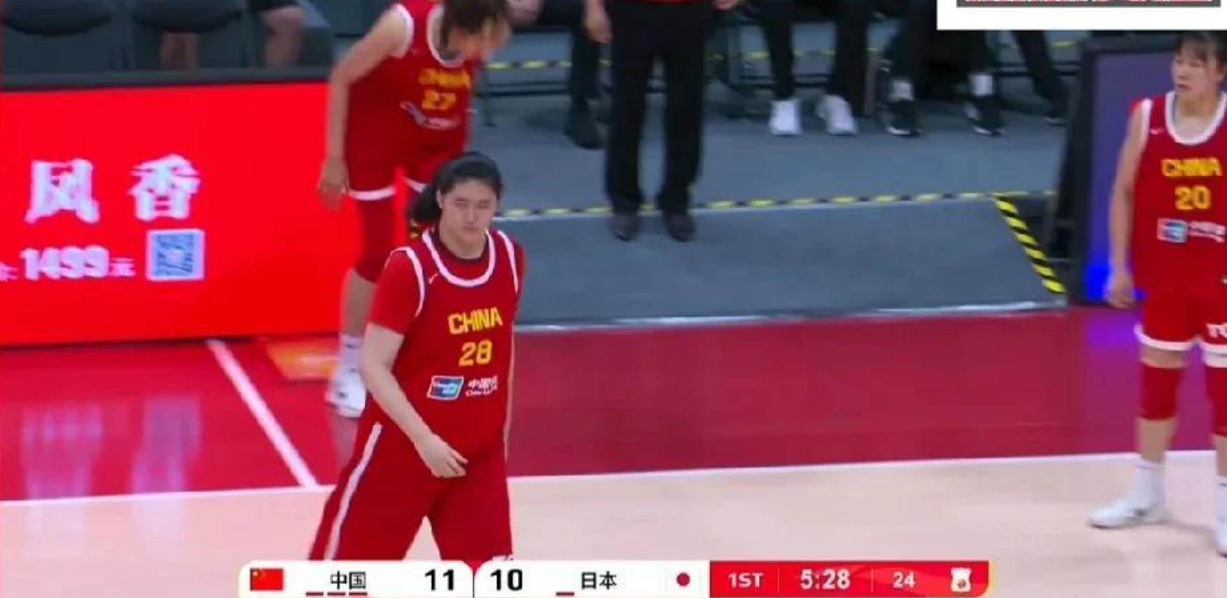 宫鲁鸣的证明之战，中国女篮上半场仅领先5分。  这5分的优势，远不足以让人安心。