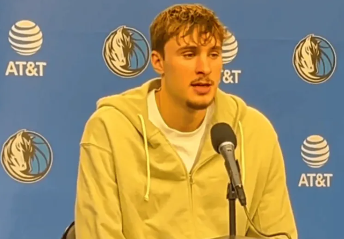 NBA小组杯赛后采访，独行侠球员库珀-弗拉格表示：“纳吉-马绍尔和PJ-华盛顿这