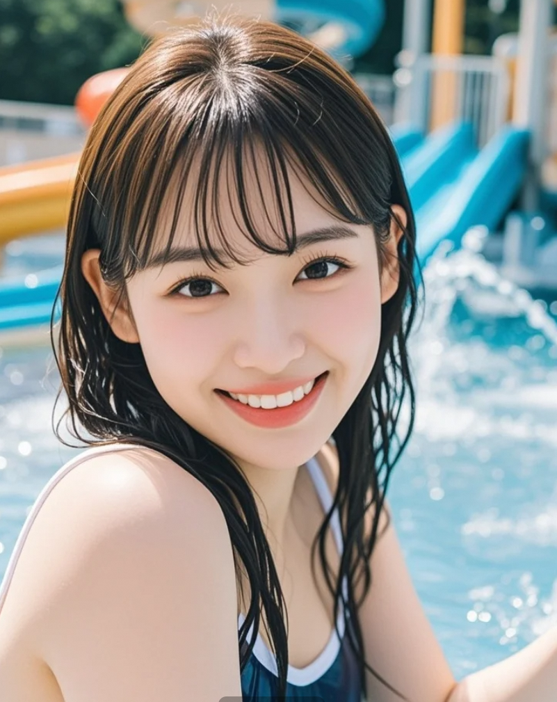 有人天生就属于夏天，比如她站在这里的样子。