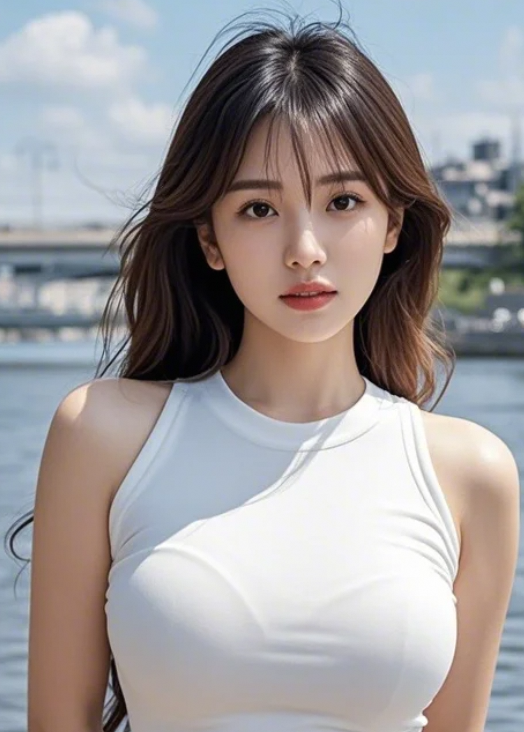 河畔风吟，邂逅少女的诗意时光