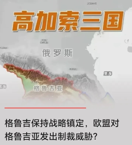 格鲁吉亚目前的执政党采取的是相对理性的立场，尽管受到欧盟的威胁与诱惑，国内学生和