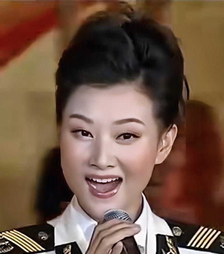 宋祖英穿海军服那气场绝了！正军级的胸标、麦穗配六角星肩章，一出场就自带光芒。但网