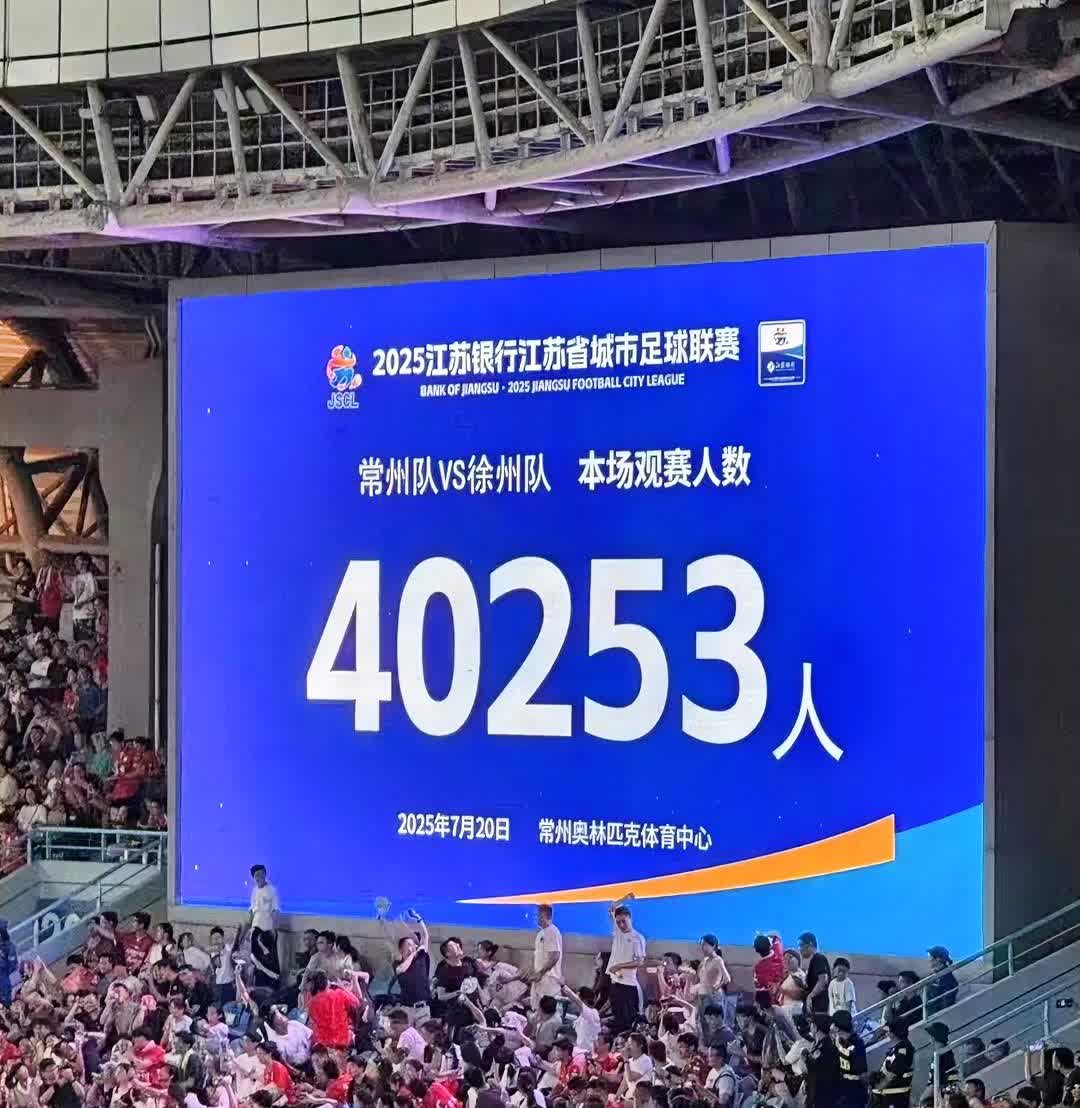 徐州队打进2球！40523人观赛！徐州队客场挑战常州队，一开场就表现得极为出色！